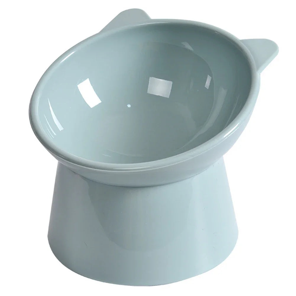 Cat Ceramic Bowl Tilted Pet Food Water Feeders Small Dogs Drinking Eating Supplies Food Dish Ergonomic Raised or Flat- Faced Cat