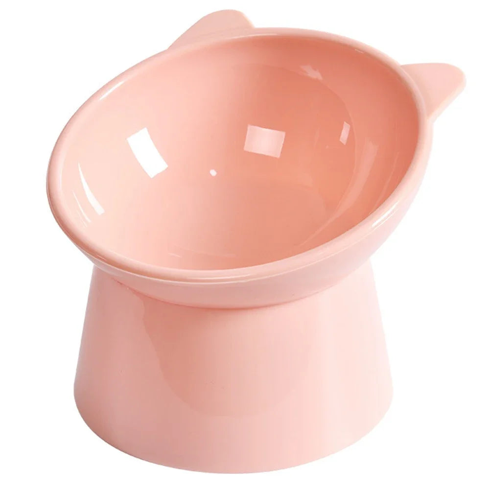 Cat Ceramic Bowl Tilted Pet Food Water Feeders Small Dogs Drinking Eating Supplies Food Dish Ergonomic Raised or Flat- Faced Cat
