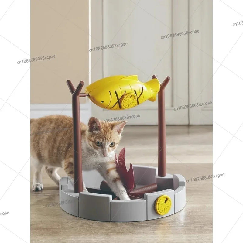 Grilled Fish Cat Toys, Cat Leaking Food Toys, Freeze-dried Snacks, Food Containers, Self-hi To Relieve Boredom Cat Supplies