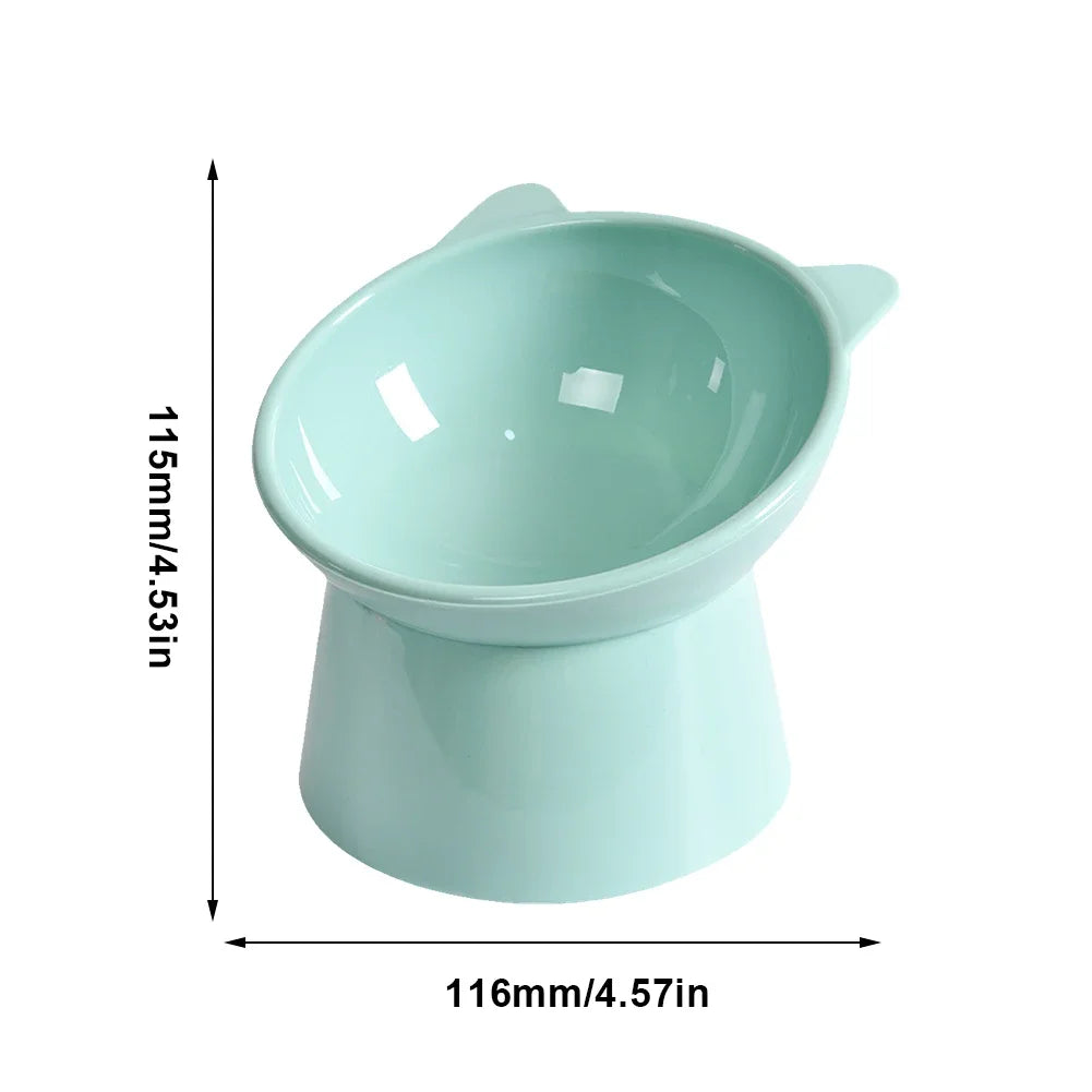 Cat Ceramic Bowl Tilted Pet Food Water Feeders Small Dogs Drinking Eating Supplies Food Dish Ergonomic Raised or Flat- Faced Cat
