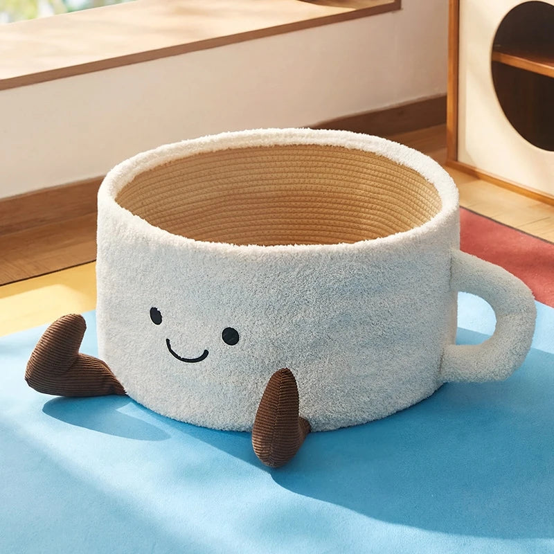 Cat Bed With Scratching Board Semi Enclosed Cozy Nest For Indoor Cats Kittens And Pets Perfect Christmas Gift For Cat Lovers